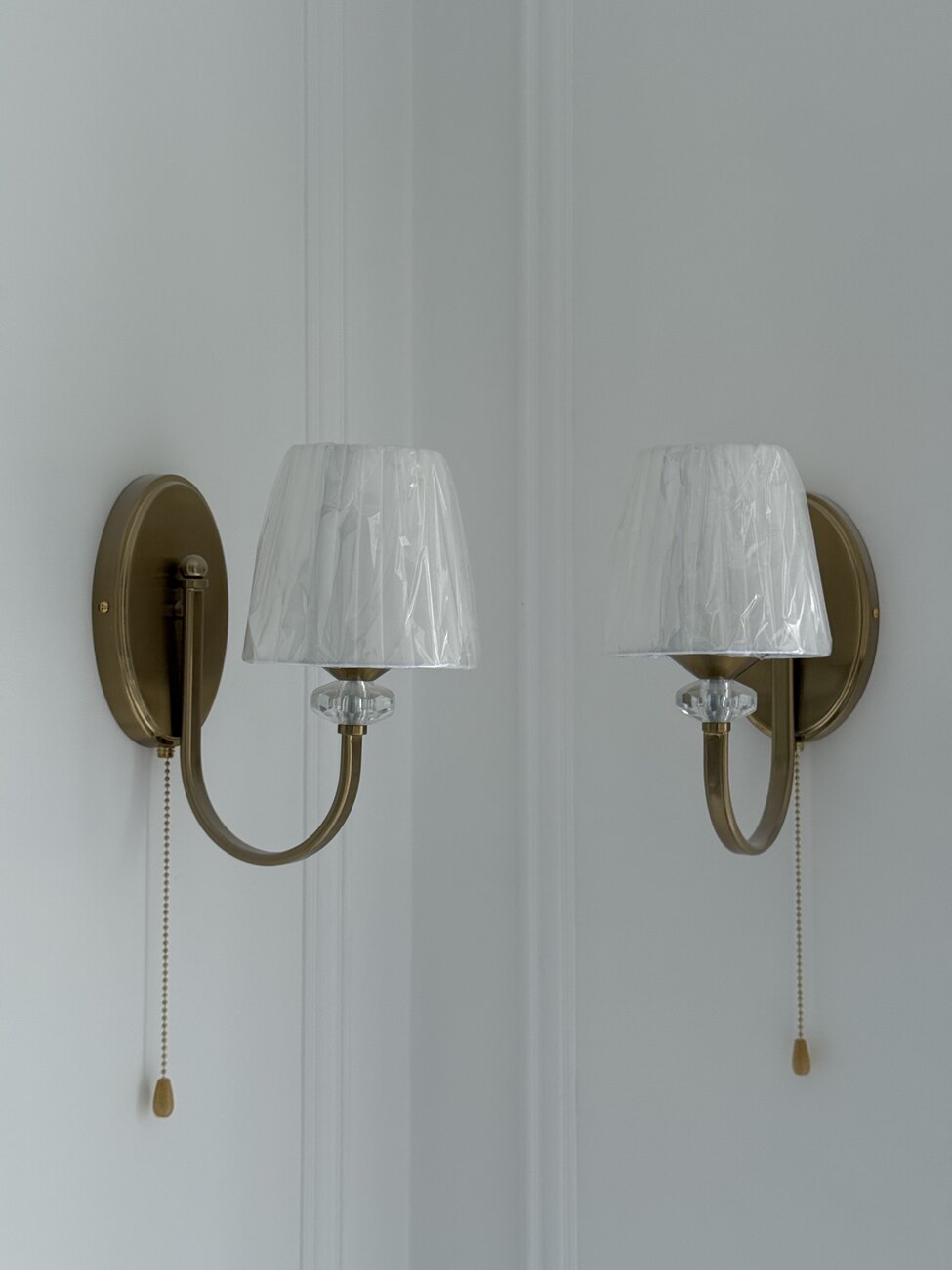 Pleated sconces